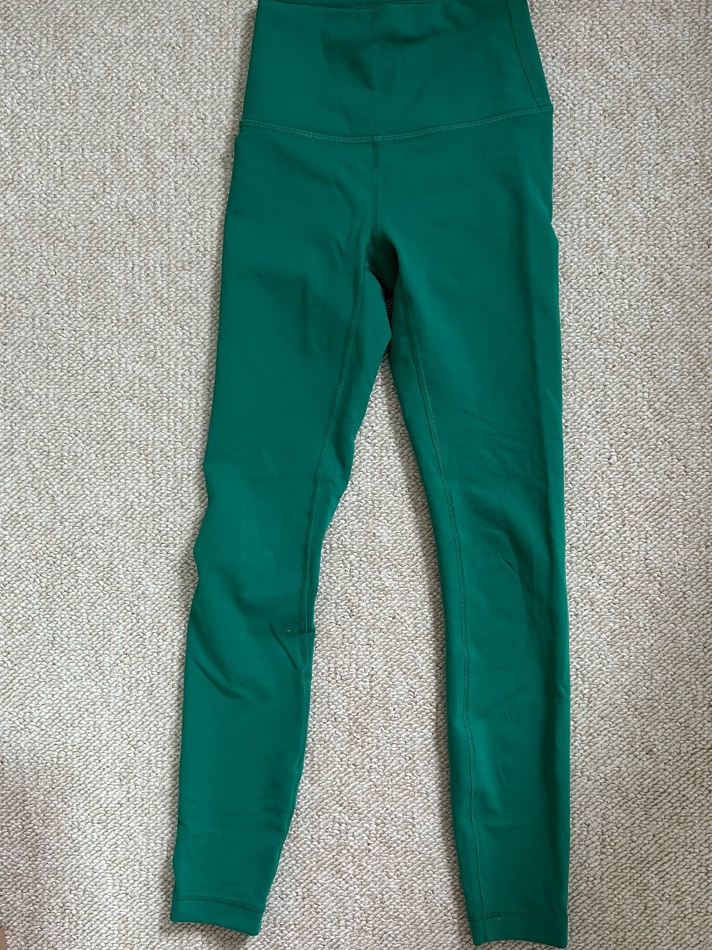 lululemon athletica Girls' Emerald Green High-Waist Leggings